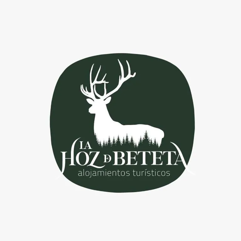 Logotipo de Alojamientos Rurales La Hoz de Beteta sobre fondo blanco